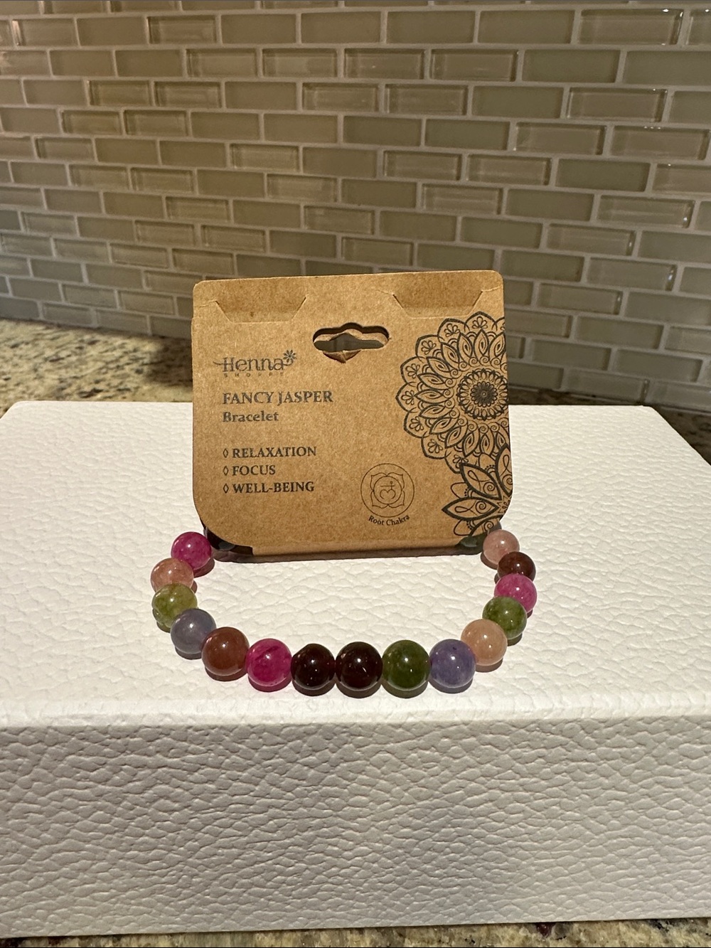 Henna Shoppe Fancy Jasper Beaded Bracelet